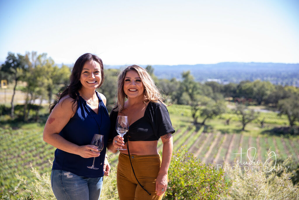 Club members in front of nagasawa vineyard at club event