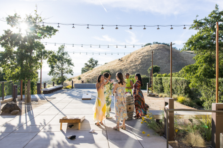 lawn games on sunset terrace